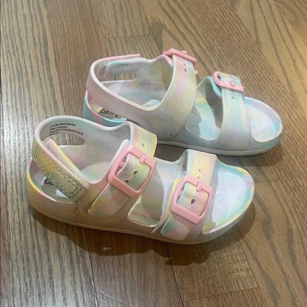 Cat & Jack Sandals with Pink Buckles